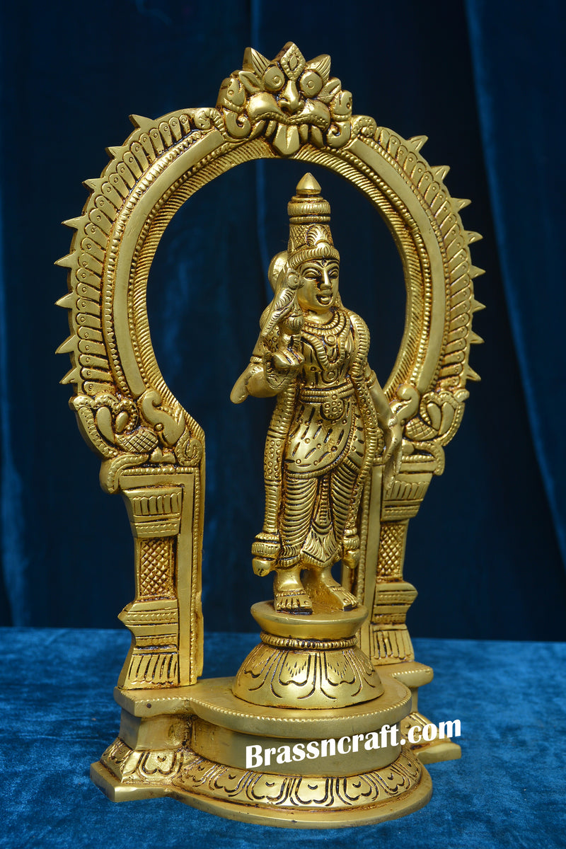 Brass Frame Meenakshi Devi