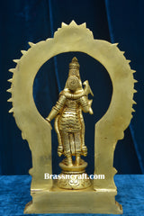 Brass Frame Meenakshi Devi