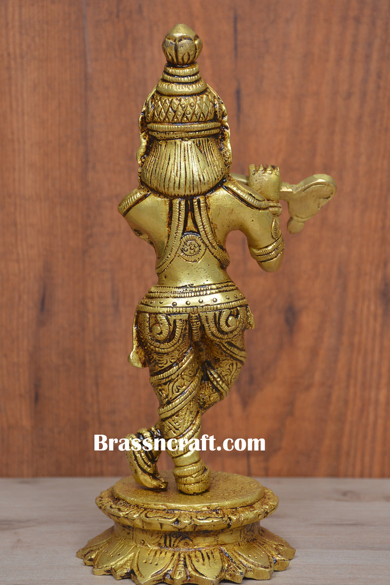 Brass Kamal Krishna Idol