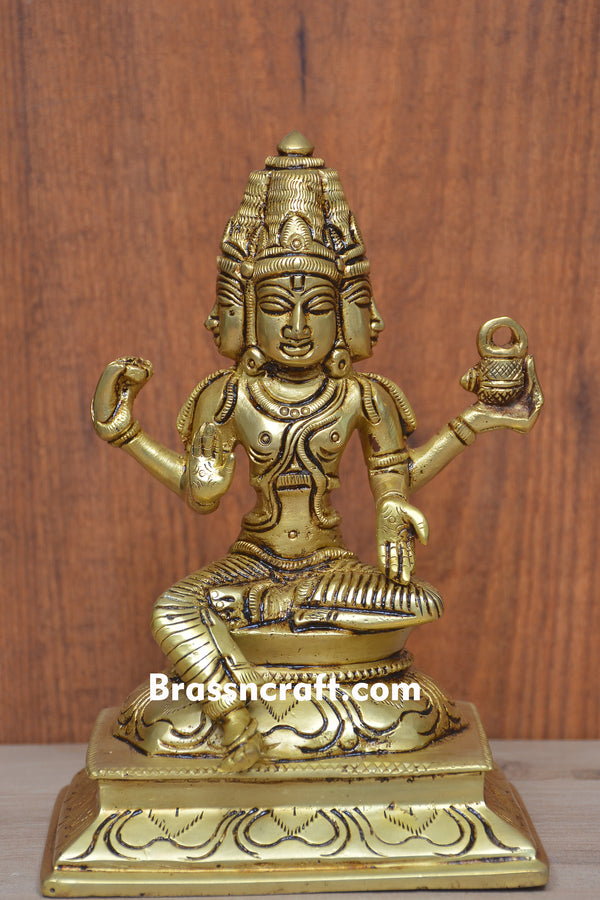 Brass Dhanvantari Statue