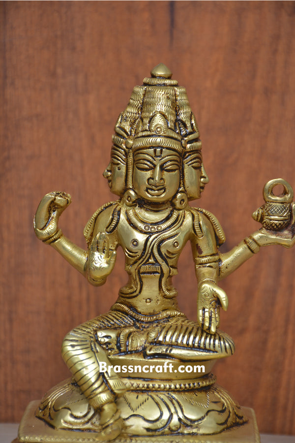 Brass Dhanvantari Statue