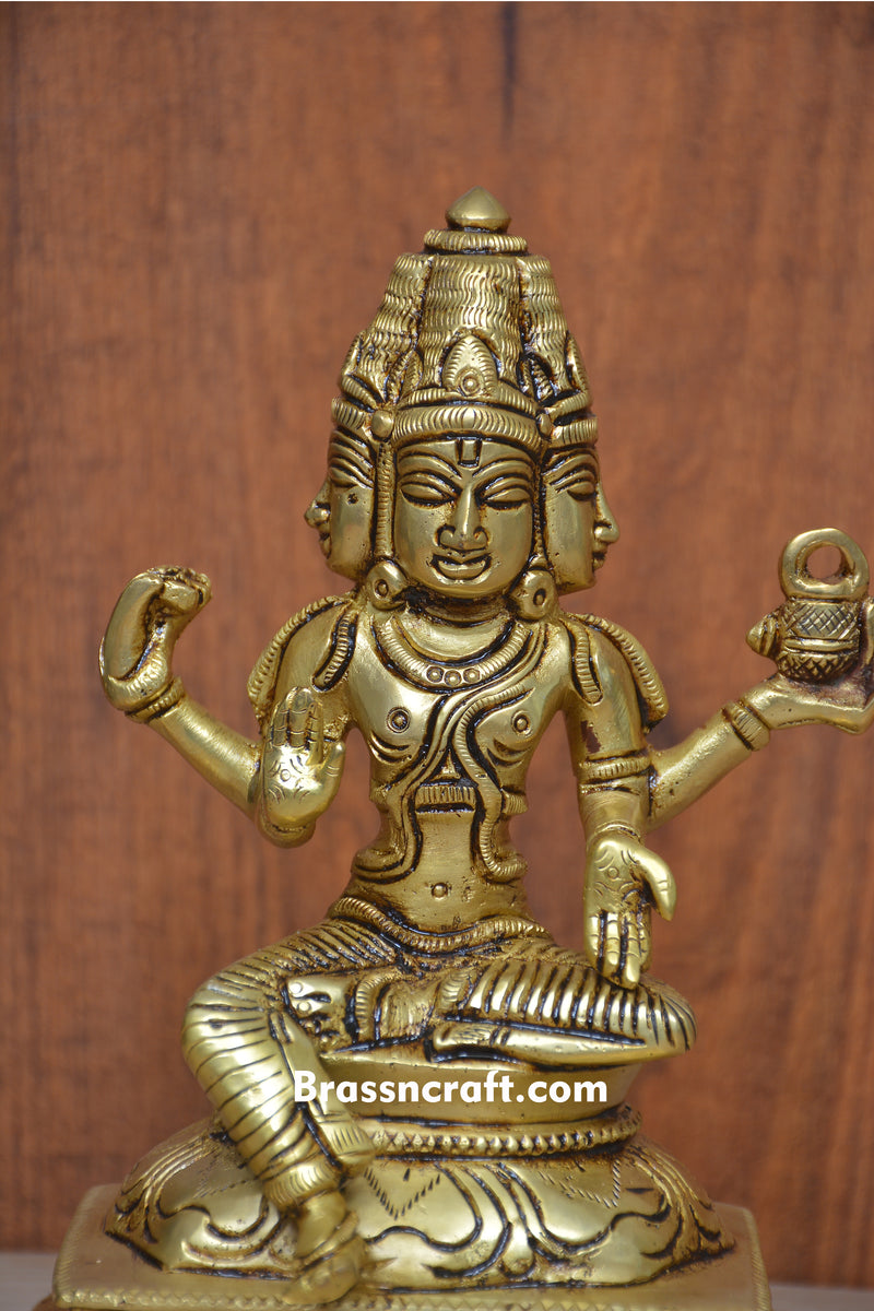 Brass Dhanvantari Statue