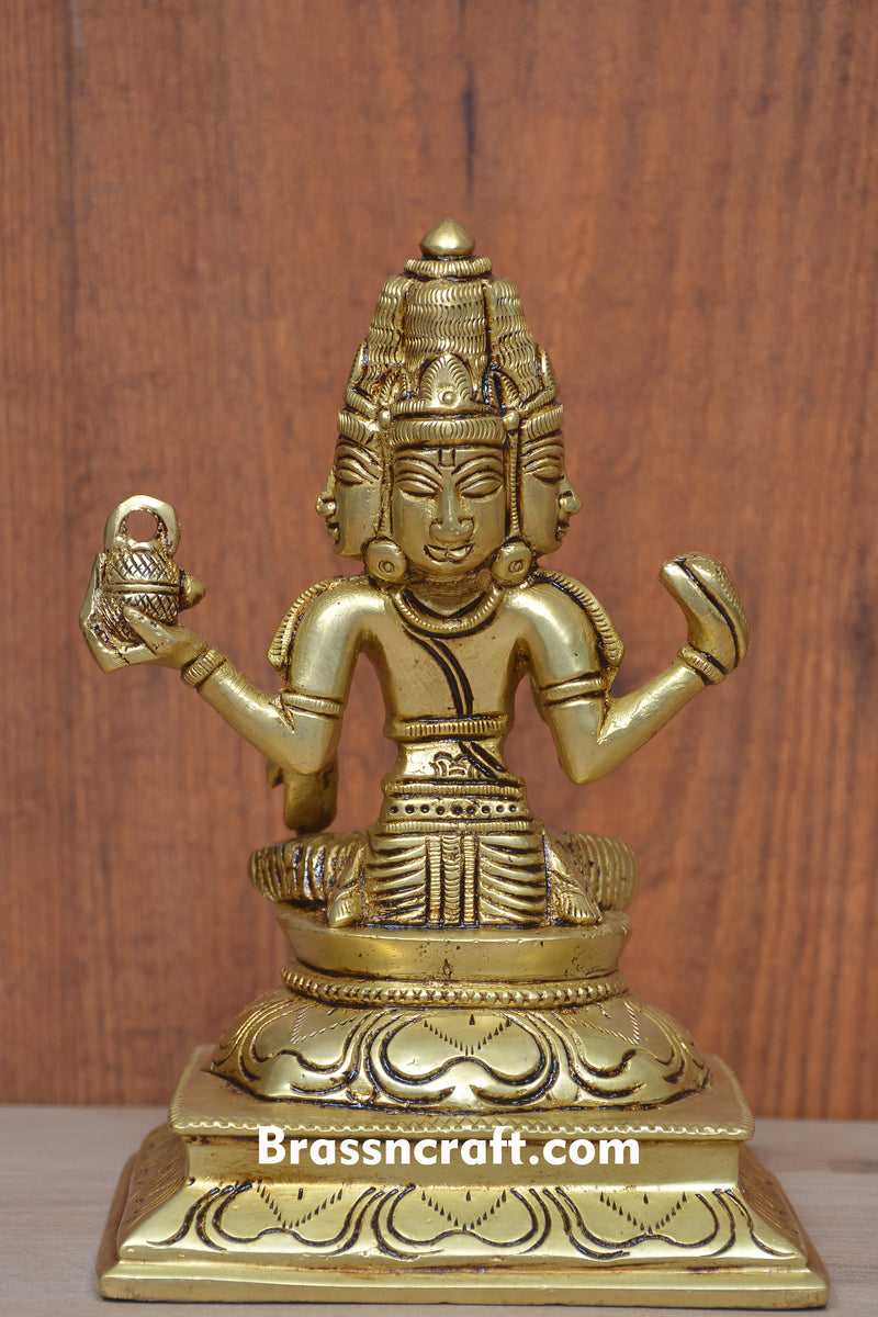 Brass Dhanvantari Statue