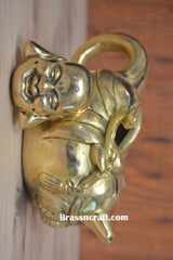 Brass Laughing Buddha Kattle