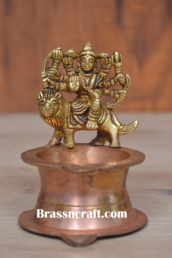 Brass Durga Deepak