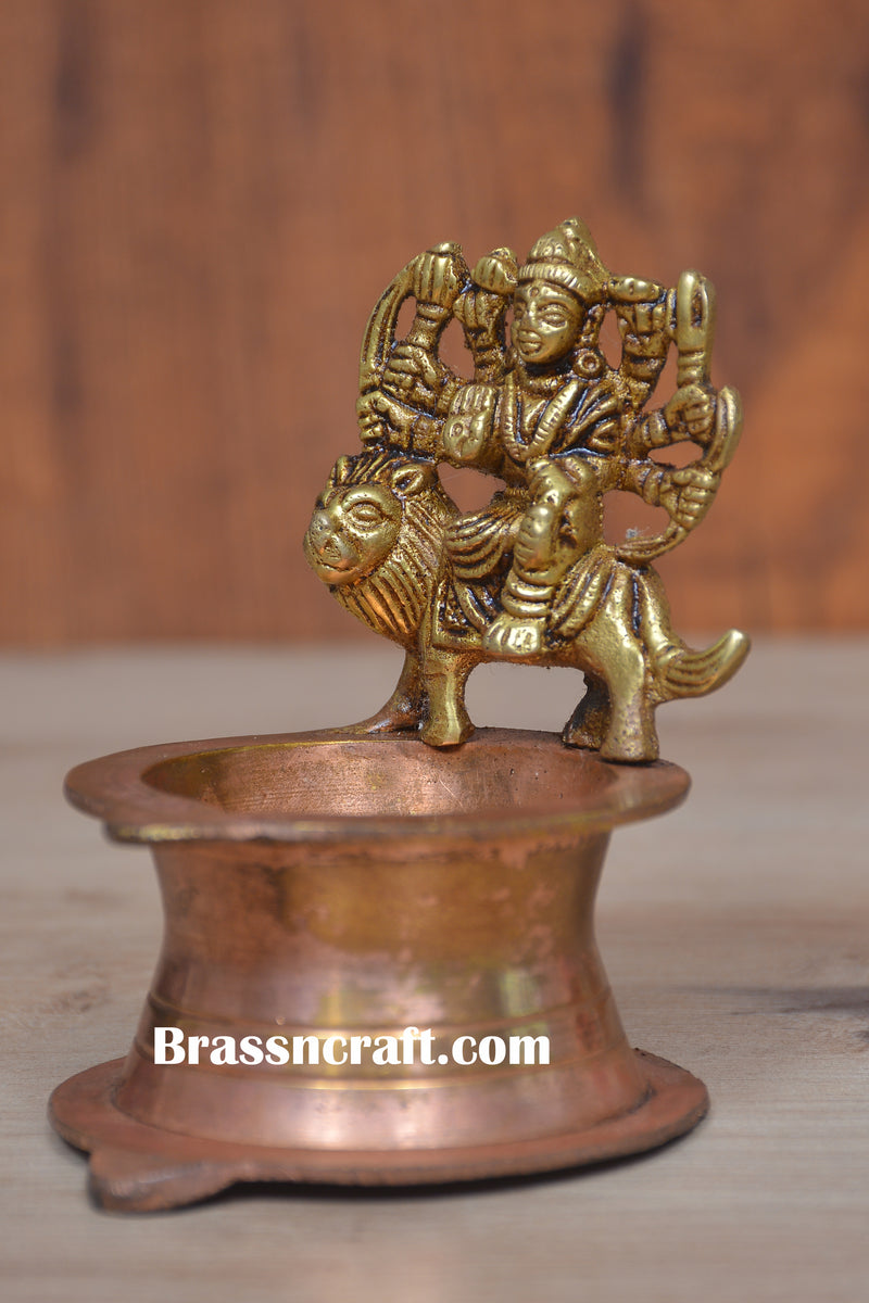 Brass Durga Deepak