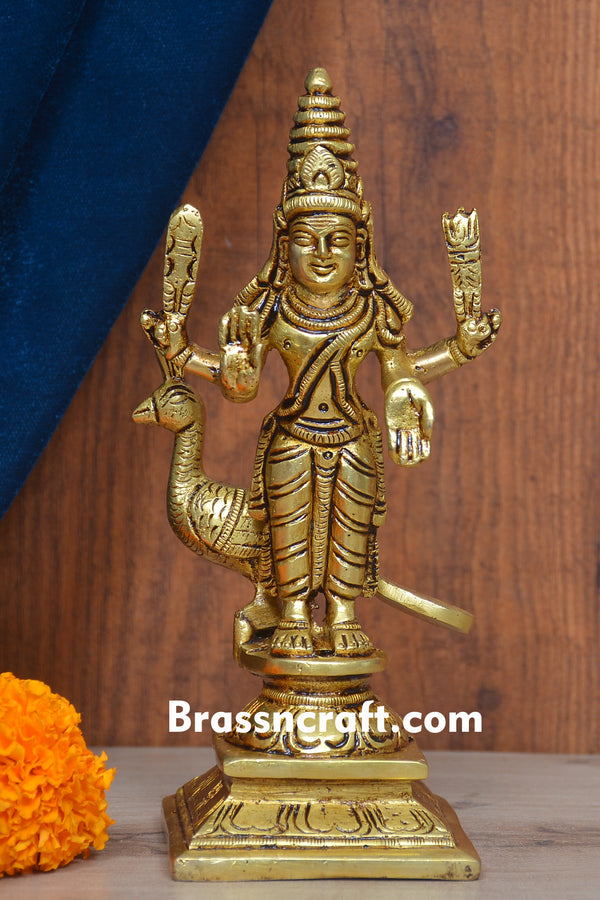 Lord Murugan Brass Statue