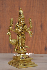 Lord Murugan Brass Statue