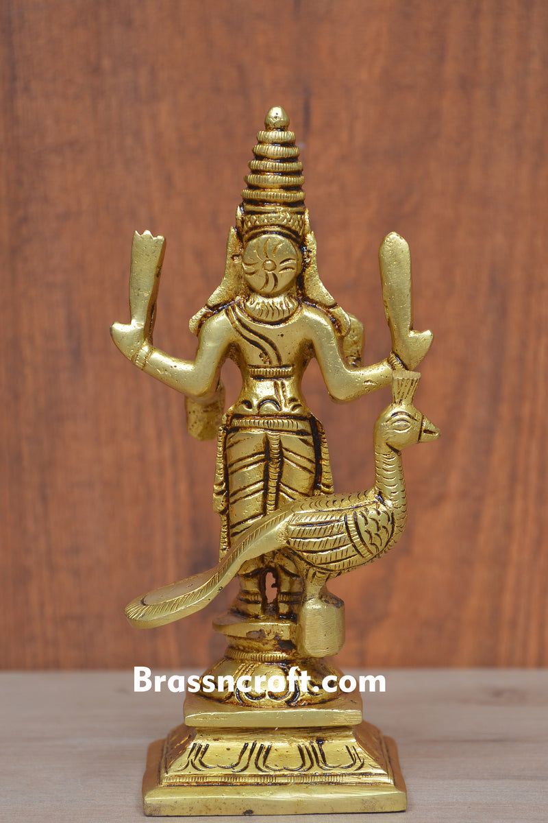 Lord Murugan Brass Statue