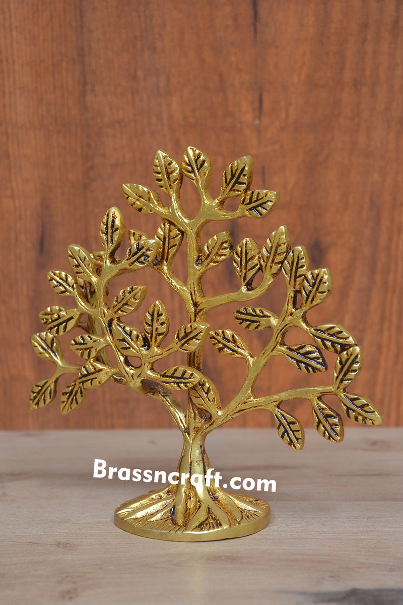 Brass Tree of Life Statue
