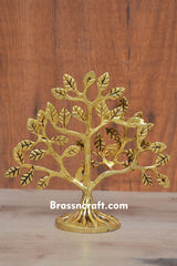 Brass Tree of Life Statue
