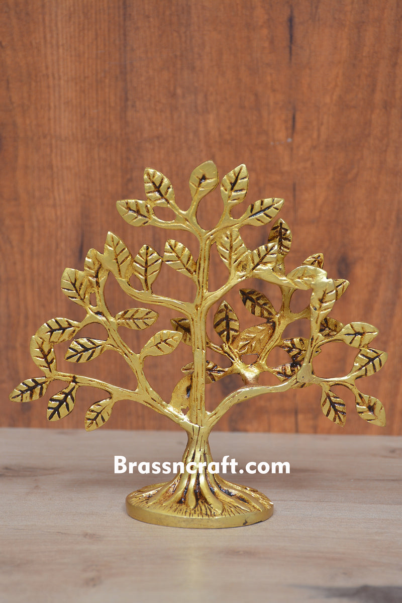 Brass Tree of Life Statue