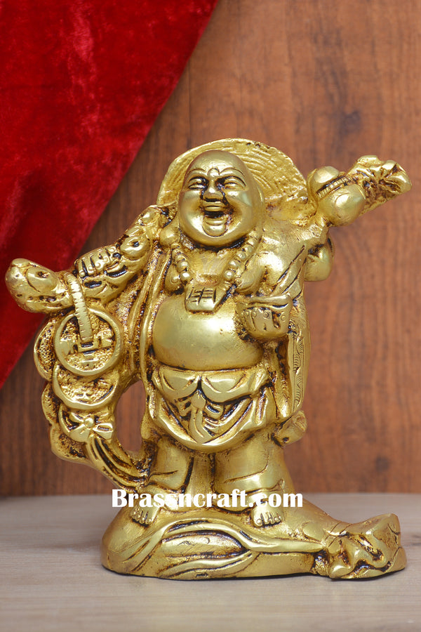 Laughing Buddha with Coin