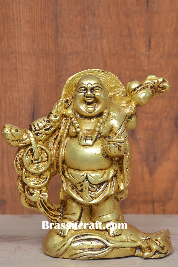 Laughing Buddha with Coin
