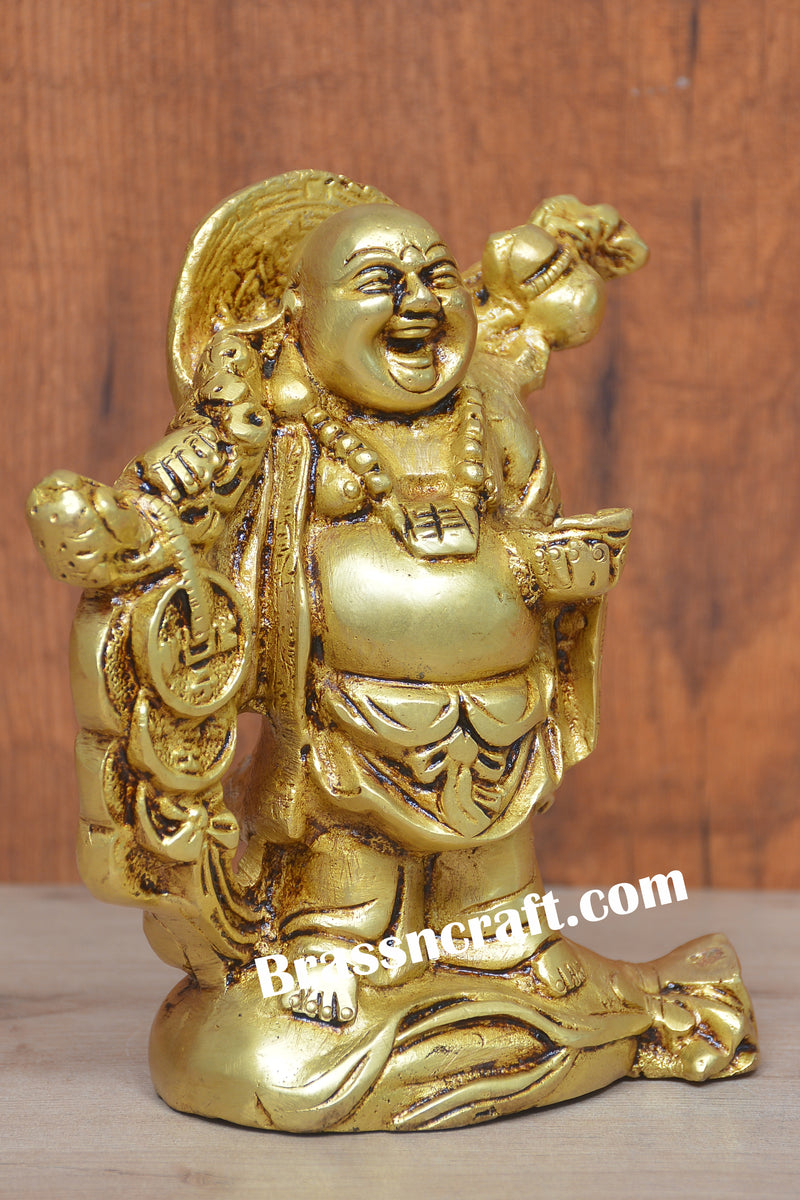 Laughing Buddha with Coin