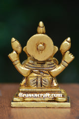 Sitting Brass Ganesh Idol