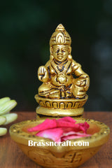 Lord Kubera Idol with Integrated Diya