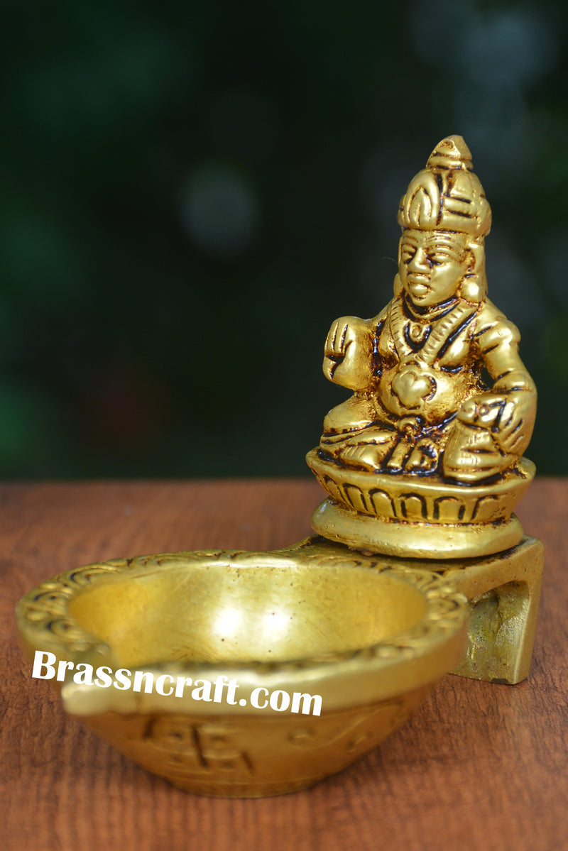Lord Kubera Idol with Integrated Diya