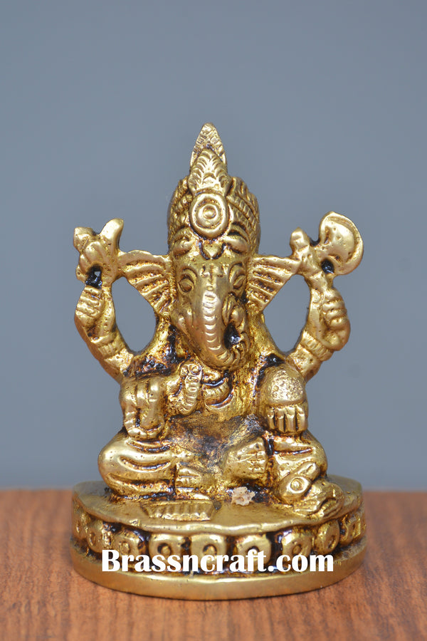 Brass Lord Ganesh Idol