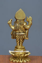 Brass kamal Standing Ganesh Idol