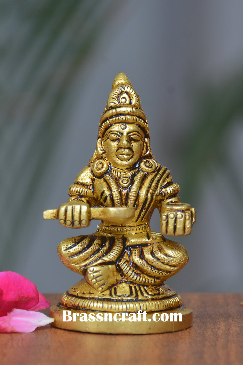 Brass Sitting Annapurna Idol