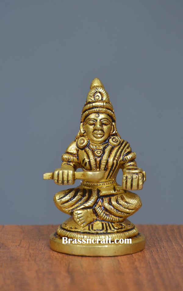 Brass Sitting Annapurna Idol