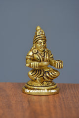 Brass Sitting Annapurna Idol