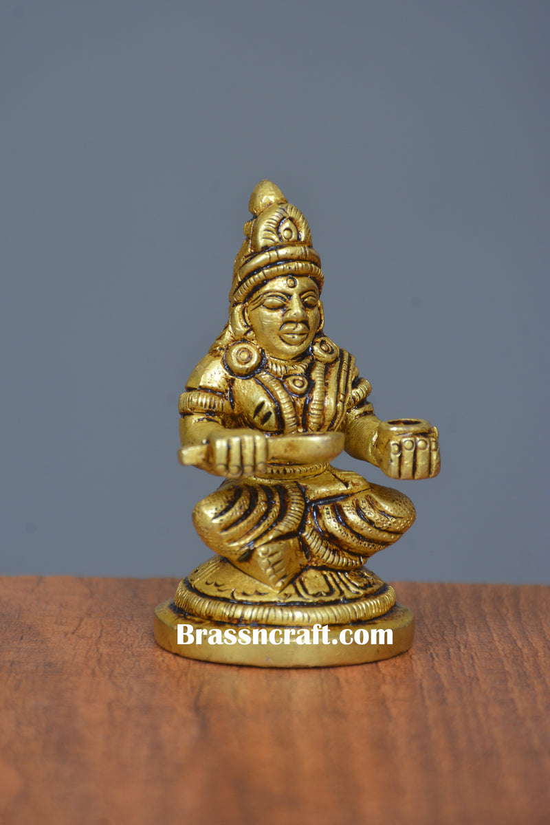 Brass Sitting Annapurna Idol