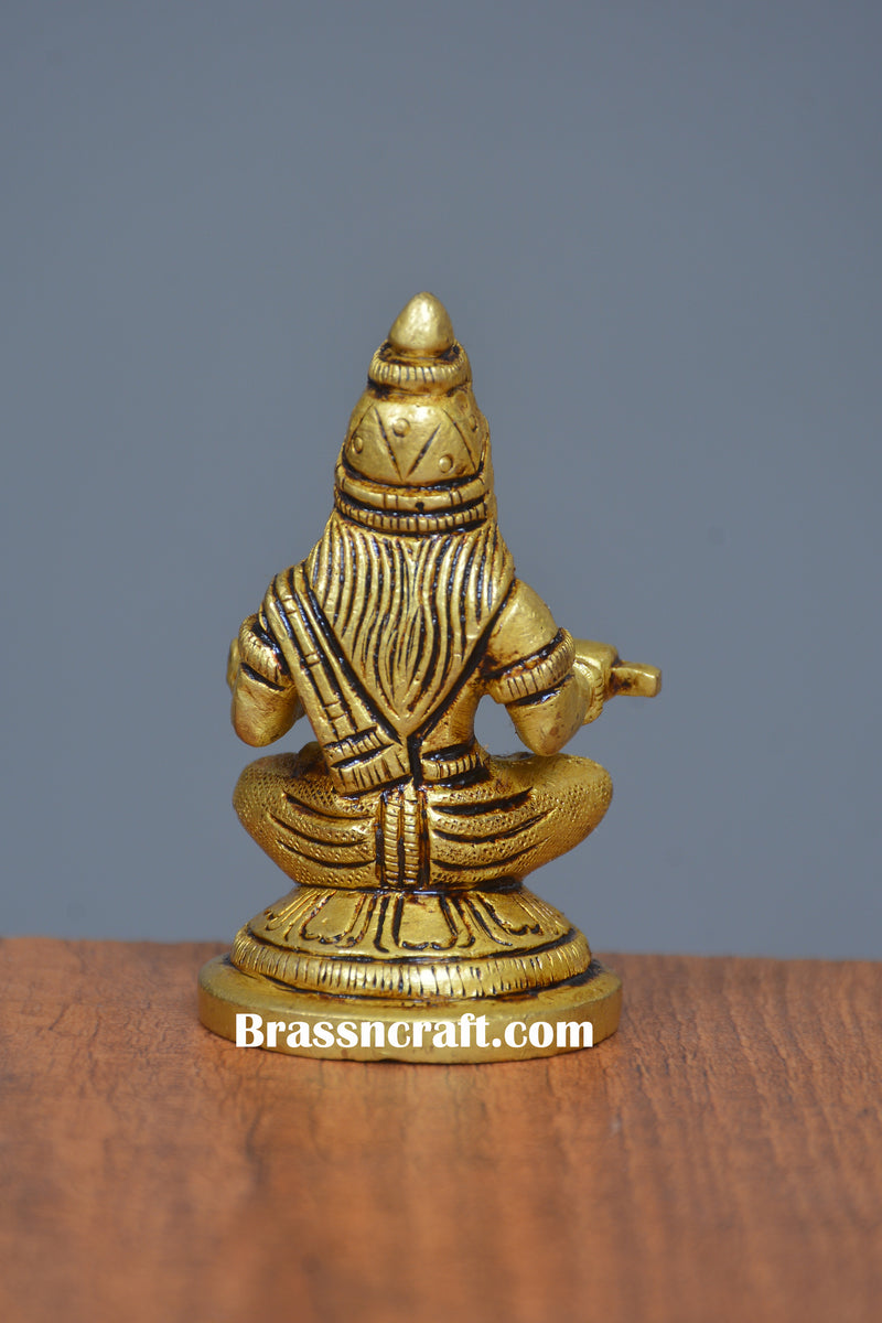 Brass Sitting Annapurna Idol