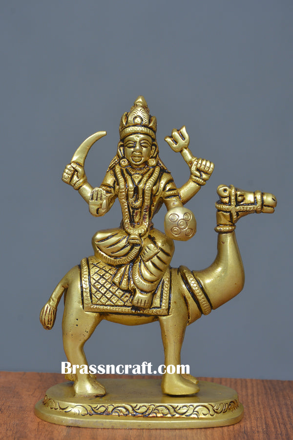 Brass Camel Devi idol