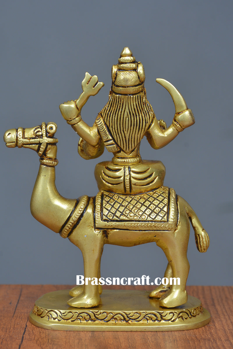 Brass Camel Devi idol