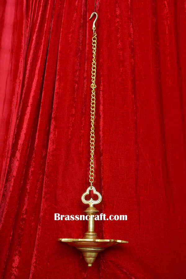 Hanging Brass Oil Lamp