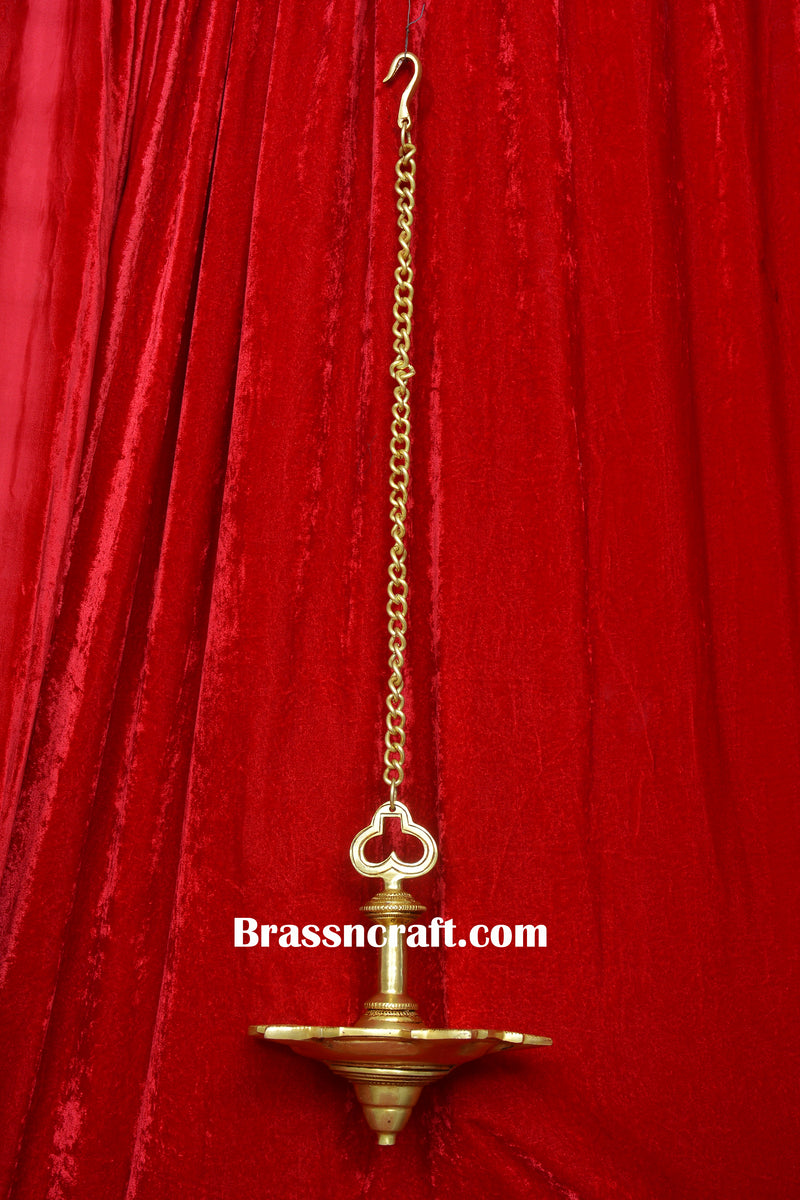 Hanging Brass Oil Lamp