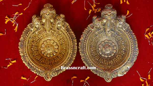 Brass Ganesh Diya