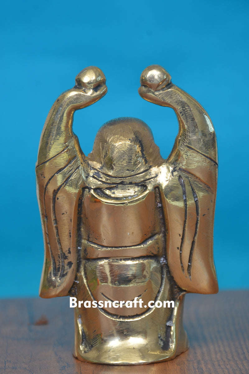 Brass Laughing Buddha Statue