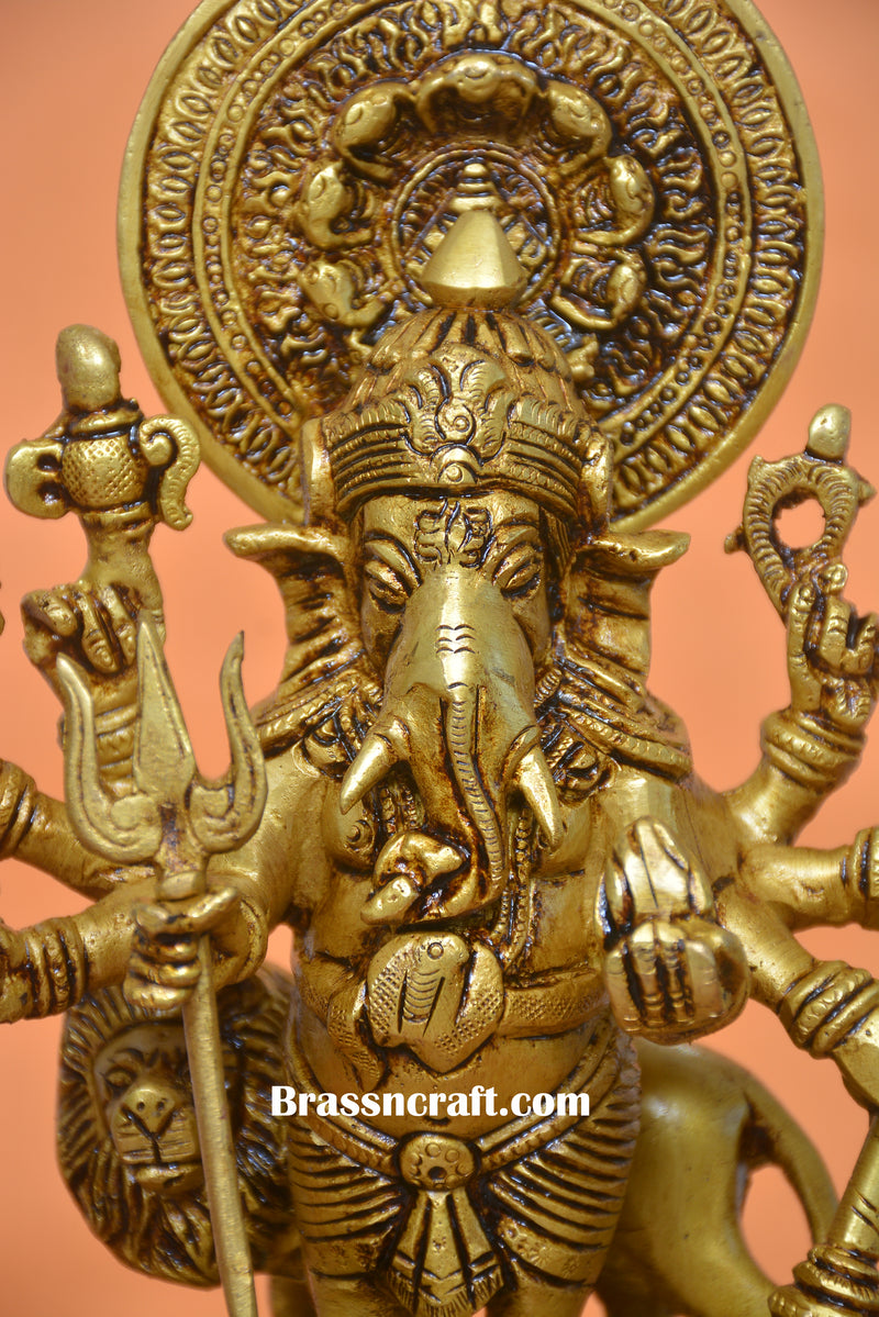 Brass Drishti Ganesh