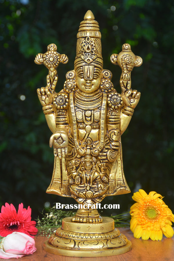 Brass Standing Round  Balaji Laxmi