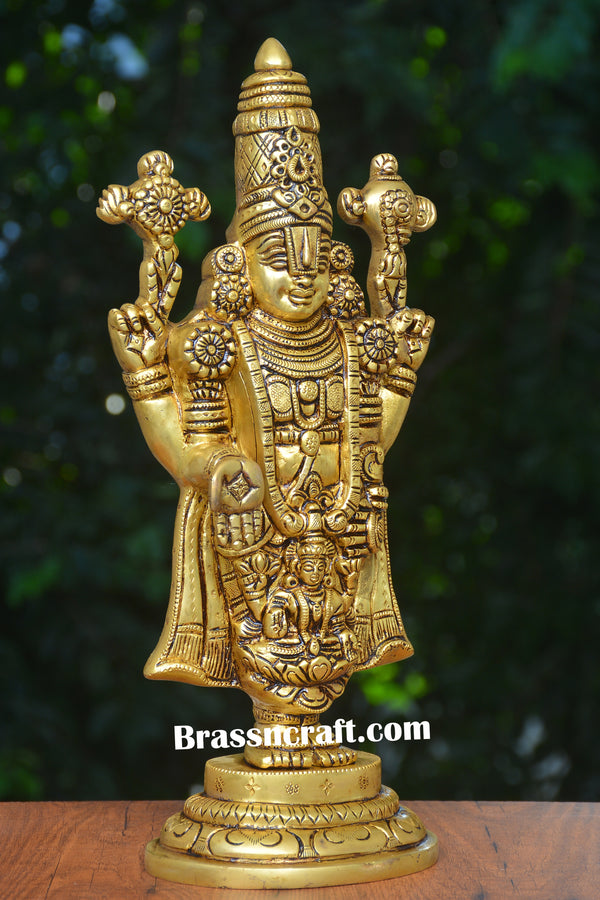 Brass Standing Round  Balaji Laxmi