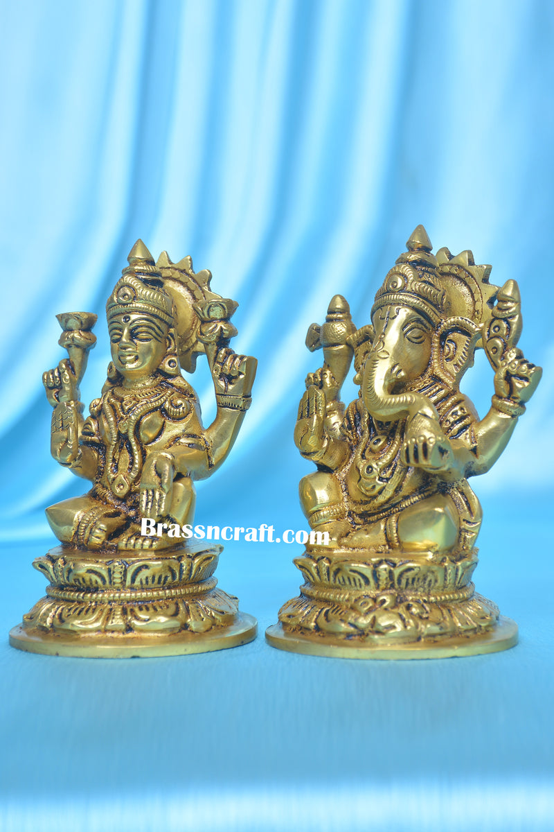 Brass Laxmi Ganesh