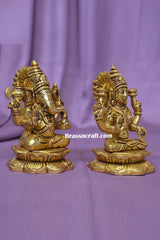 Brass Kamal Laxmi Ganesh