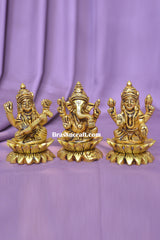 Brass Kamal Laxmi Ganesh Saraswati