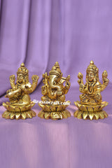 Brass Kamal Laxmi Ganesh Saraswati