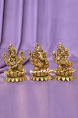 Brass Kamal Laxmi Ganesh Saraswati