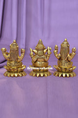 Brass Kamal Laxmi Ganesh Saraswati