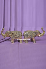 Brass Laxmi Ganesh Elephant