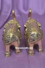 Brass Laxmi Ganesh Elephant