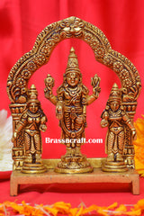 Brass Frame Balaji with Alli & Balli