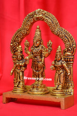 Brass Frame Balaji with Alli & Balli