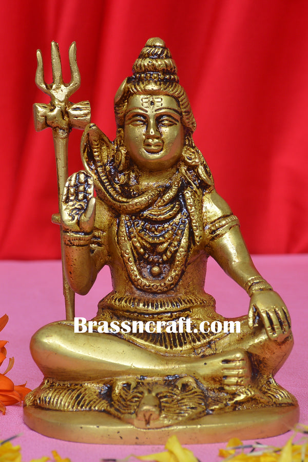 Brass Shiva