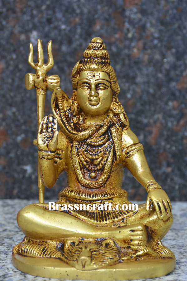 Brass Shiva